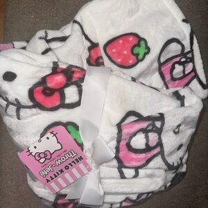 Hello Kitty Strawberry Milkshake Throw